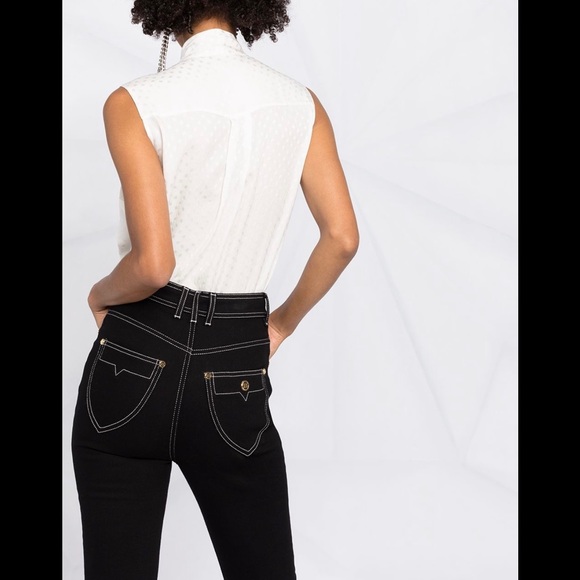 Balmain high rise skinny jeans